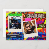 5 x 7 Graffiti Paint Air Brush Senior Aankondiging (Voorkant / Achterkant)