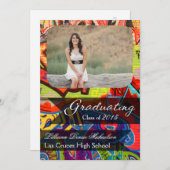 5 x 7 Graffiti Paint Air Brush Senior Aankondiging (Voorkant / Achterkant)