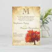 5 x 7 Herfst Aged Paper Anti-Weduwen Uitnodiging (Staand voorkant)