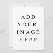 5 x 7 in aangepaste afdruk kaart (Voorkant)