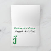 5 x 7-inch Golf-Vaderdag Kaart (Binnen)