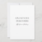 5 x 7 inch huwelijksprogramma, dubbelzijdig kaart (Voorkant)