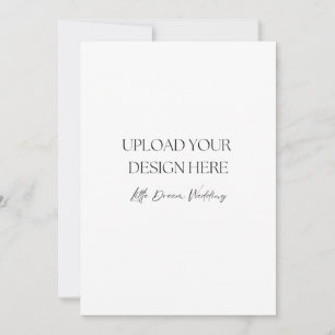 5 x 7 inch huwelijksprogramma, dubbelzijdig kaart