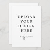 5 x 7 inch Portret Kaart (Voorkant / Achterkant)