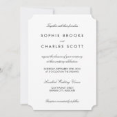 5 x 7-inch Simple Chic Ticket Sjabloon Weddenschap Kaart (Voorkant)