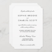 5 x 7-inch Simple Chic Ticket Sjabloon Weddenschap Kaart (Voorkant / Achterkant)