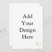 5 x 7-inch uitnodiging (Voorkant / Achterkant)