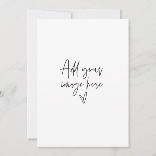 5 x 7 invitation de mariage personnalisée Carte ph (Devant)