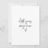 5 x 7 invitation de mariage personnalisée Carte ph (Dos)