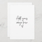 5 x 7 invitation de mariage personnalisée Carte ph (Devant / Derrière)