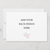 5 x 7 Invitation paysage (Dos)