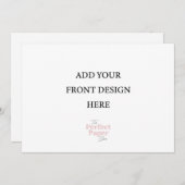 5 x 7 Invitation paysage (Devant / Derrière)