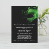 5 x 7 Kerstmis XMAS Masquerade Ball Mask Uitnodigi Kaart (Staand voorkant)