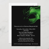 5 x 7 Kerstmis XMAS Masquerade Ball Mask Uitnodigi Kaart (Voorkant / Achterkant)