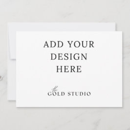 5 x 7 Liggend uitnodigings sjabloon Kaart