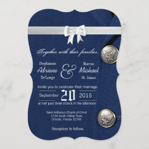 5 x 7 Luchtmacht Klasse A Eenvormige huwelijksuitn Kaart