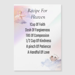 5" x 7" magnetische kaart