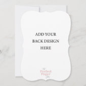 5 x 7 Modèle Invitation à double face Portrait (Dos)