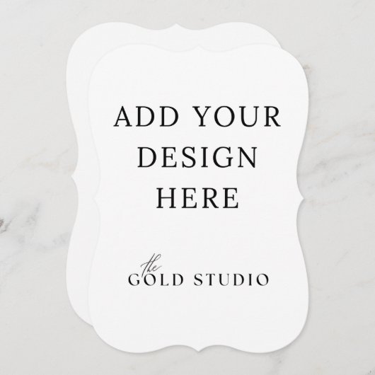 5 x 7 Modèle Invitation à double face Portrait (Devant / Derrière)