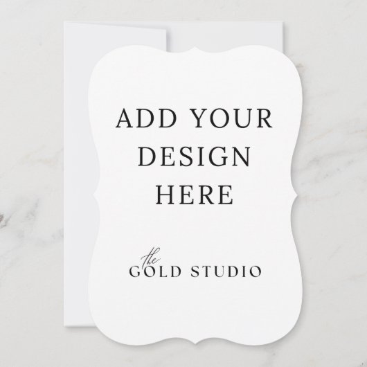 5 x 7 Modèle Invitation à double face Portrait (Dos)