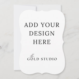 5 x 7 Modèle Invitation à double face Portrait