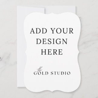 5 x 7 Modèle Invitation à double face Portrait