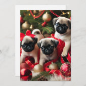 5 X 7 platte kerstkaart (Voorkant / Achterkant)