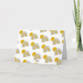 5 x 7 pouces Sunshine Pastel Rainbow Carte de reme (Dos)