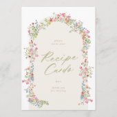 5 x 7 Recette Cartes Arc fleuri signe de douche nu (Devant)