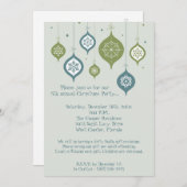 5 x 7 Retro XMAS-kerstversieringen Kaart (Voorkant / Achterkant)