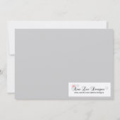 5 x 7 Silver Masquerade Sweet 16 Birthday Uitnodig Kaart (Achterkant)