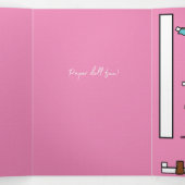 5 "x 7" Trifold Happy Birthday Paper Doll Kaart #1 (Binnenkant midden)