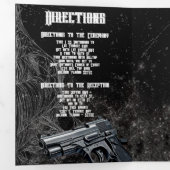 5 x 7 Triplé Faire-part de mariage Hauning Adeline (Intérieur en premier)