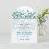 5 x 7 uitnodiging tot huwelijk (Staand voorkant)