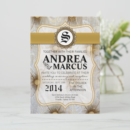 5 x 7 uitnodiging voor verbinding met koppelingsv (Staand voorkant)