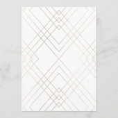 5 x 7 Wit Gouden Gatsby Trouwtafel Nummers (Achterkant)