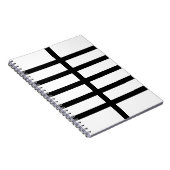 5 Zwarte lijnen Notitieboek (Rechterzijde)