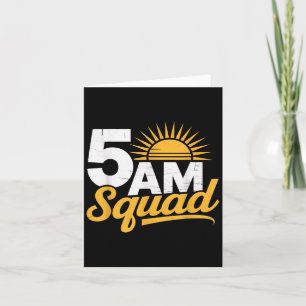 5am Squad Workout Gym Motivatie Fitness M Kaart