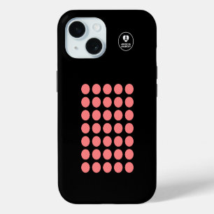 5c Rood met zwart Hoesje - EMO - iPhone / iPad Cas iPhone 15 Hoesje