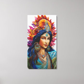 5D Impasto olieverfschilderij – Shakti Canvas Afdruk