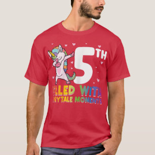 5de vol met sprookjesmomenten verjaardagsmeisje t-shirt