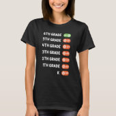 5e Afstuderen volgende halte middelbare school T-shirt (Voorkant)
