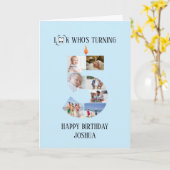 5e anniversaire Carte photo (Fleur jaune)