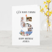 5e anniversaire Carte photo (Fleur jaune)