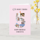 5e anniversaire Carte photo (Fleur jaune)