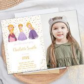 5e anniversaire de la princesse Invitations avec p