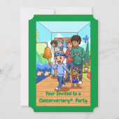 5e anniversaire du cancer Invitations du Parti (Devant)