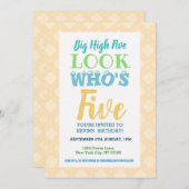 5e anniversaire Invitation (Devant / Derrière)