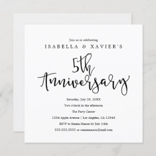 5e anniversaire   Invitation de partie