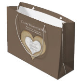 5e anniversaire mariage de bois sac cadeau photo (Dos Angle)